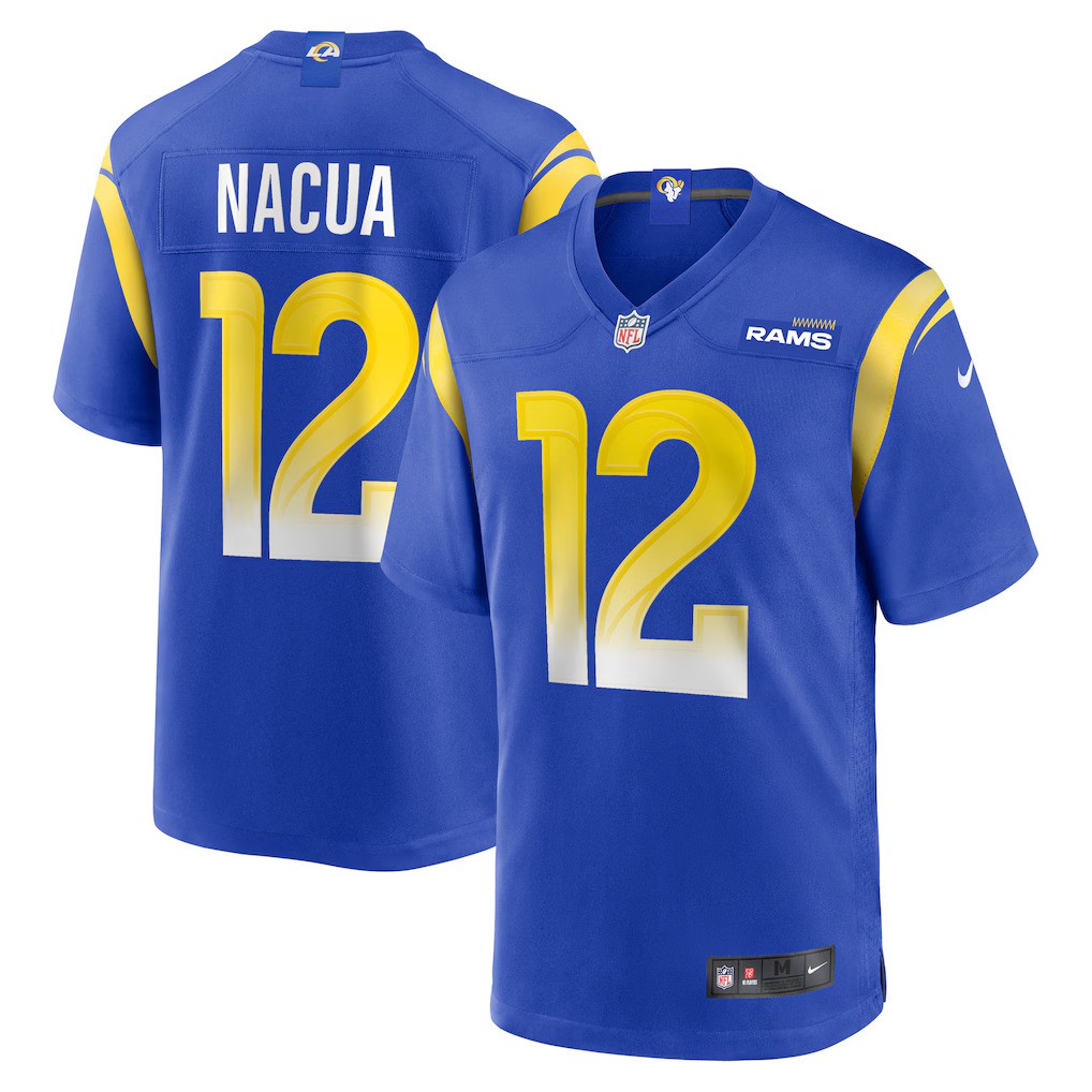 Los Angeles Rams Puka Nacua #12 Kids Royal Blue Nike Game Jersey