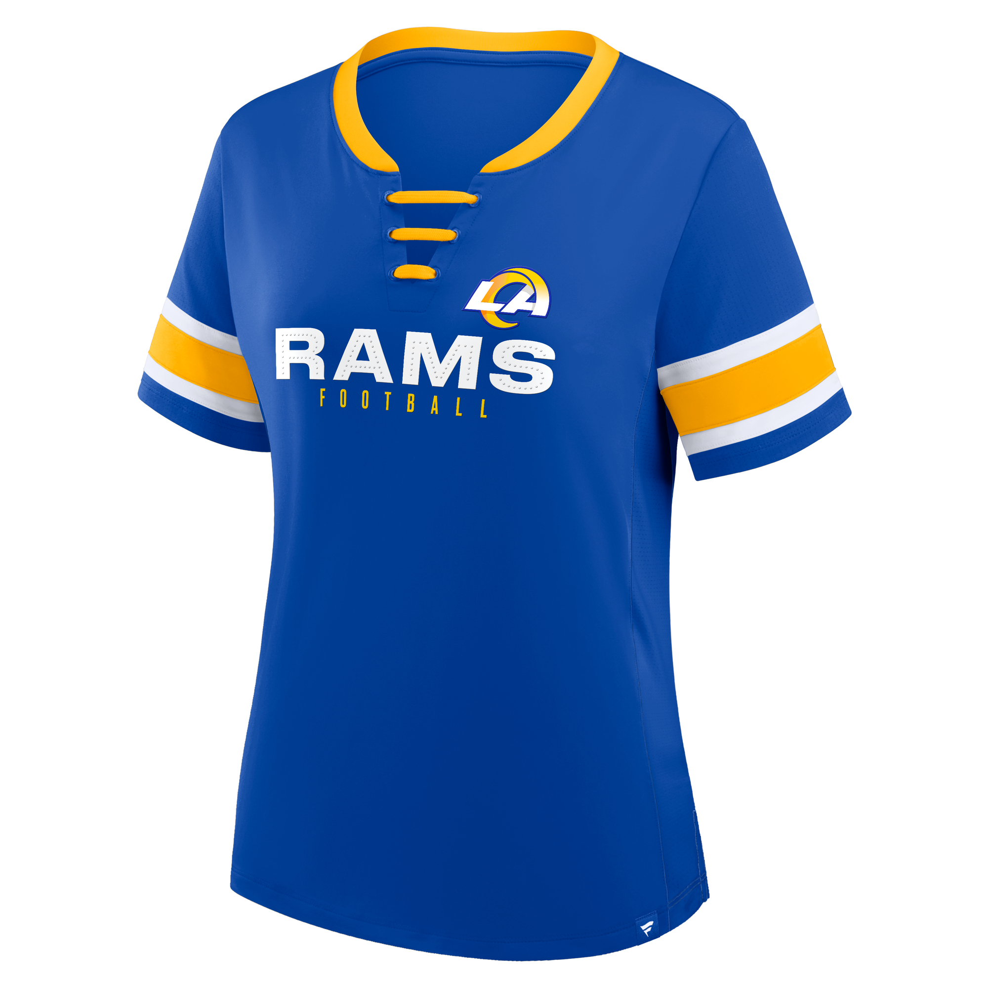 Los Angeles Rams Ladies Draw Play Rhinestone Laced Jersey