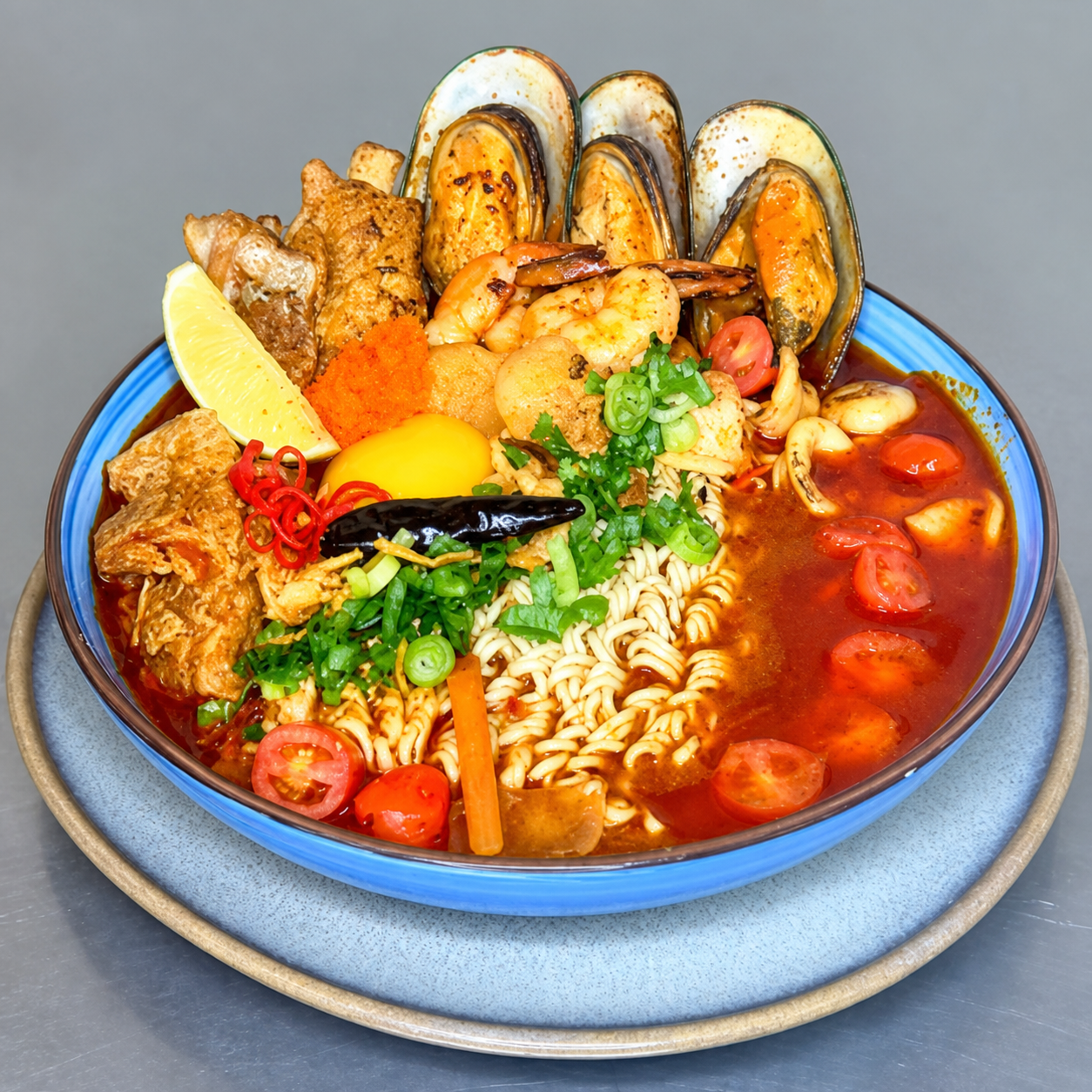 Tom Yum Talay noodles