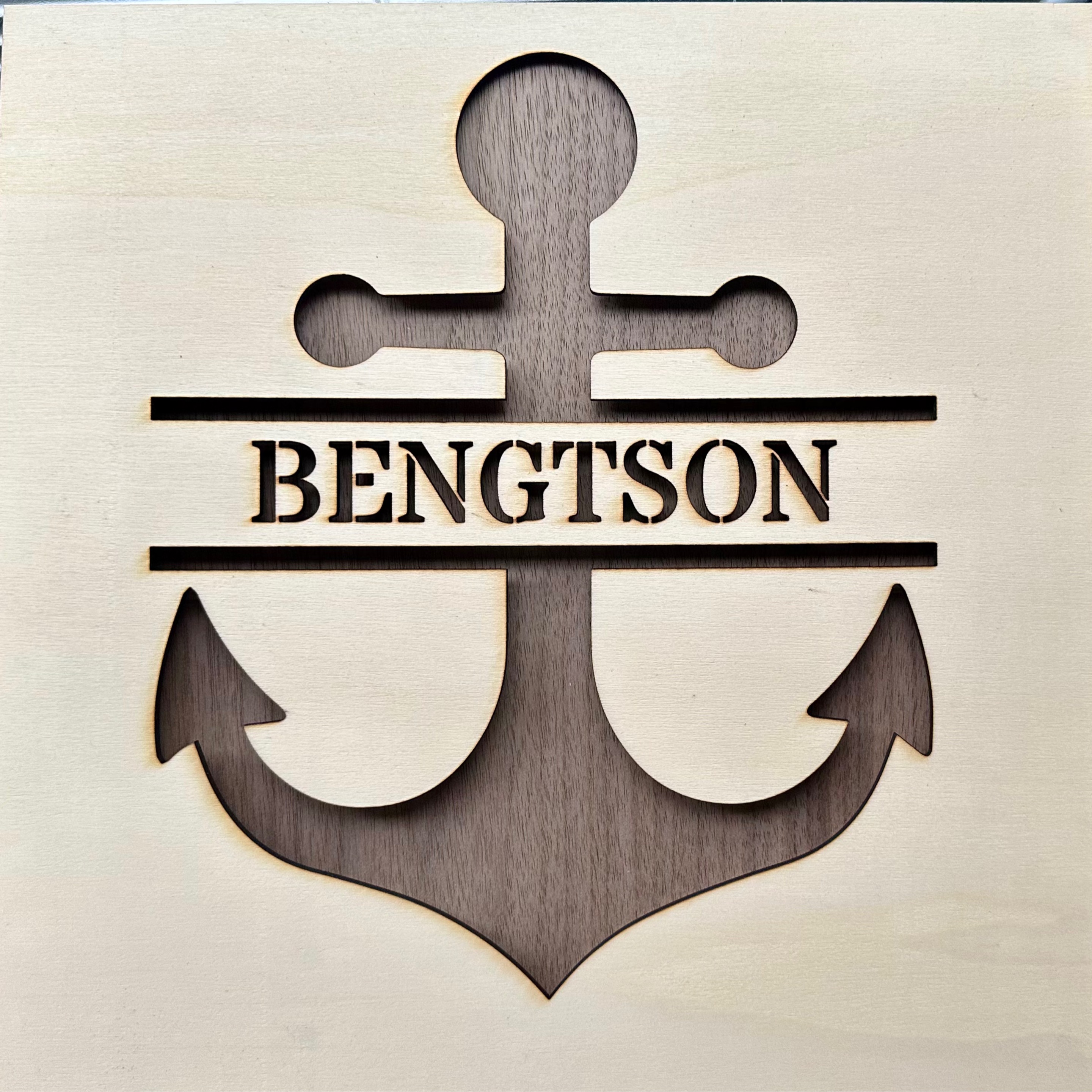 Custom name sign (Anchor)