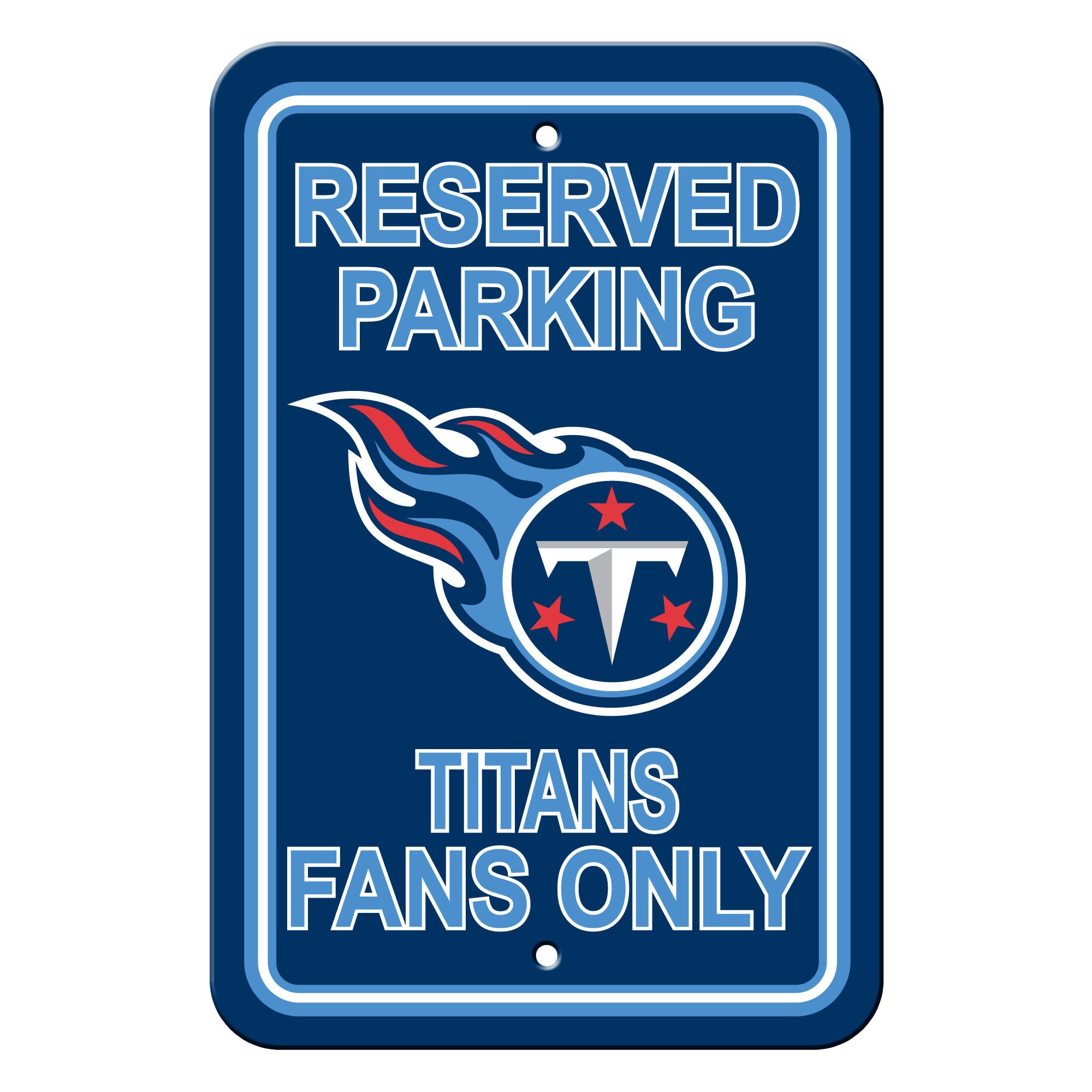 Tennessee Titans Sign Reserved Parking Sign 12x18"