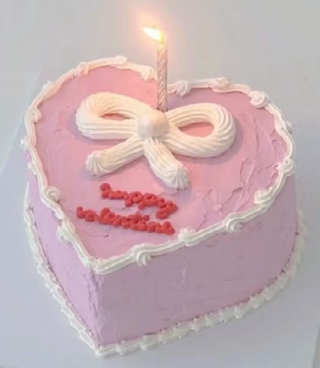 Vintage Bow Heart Cake 定制蛋糕 Bellevue