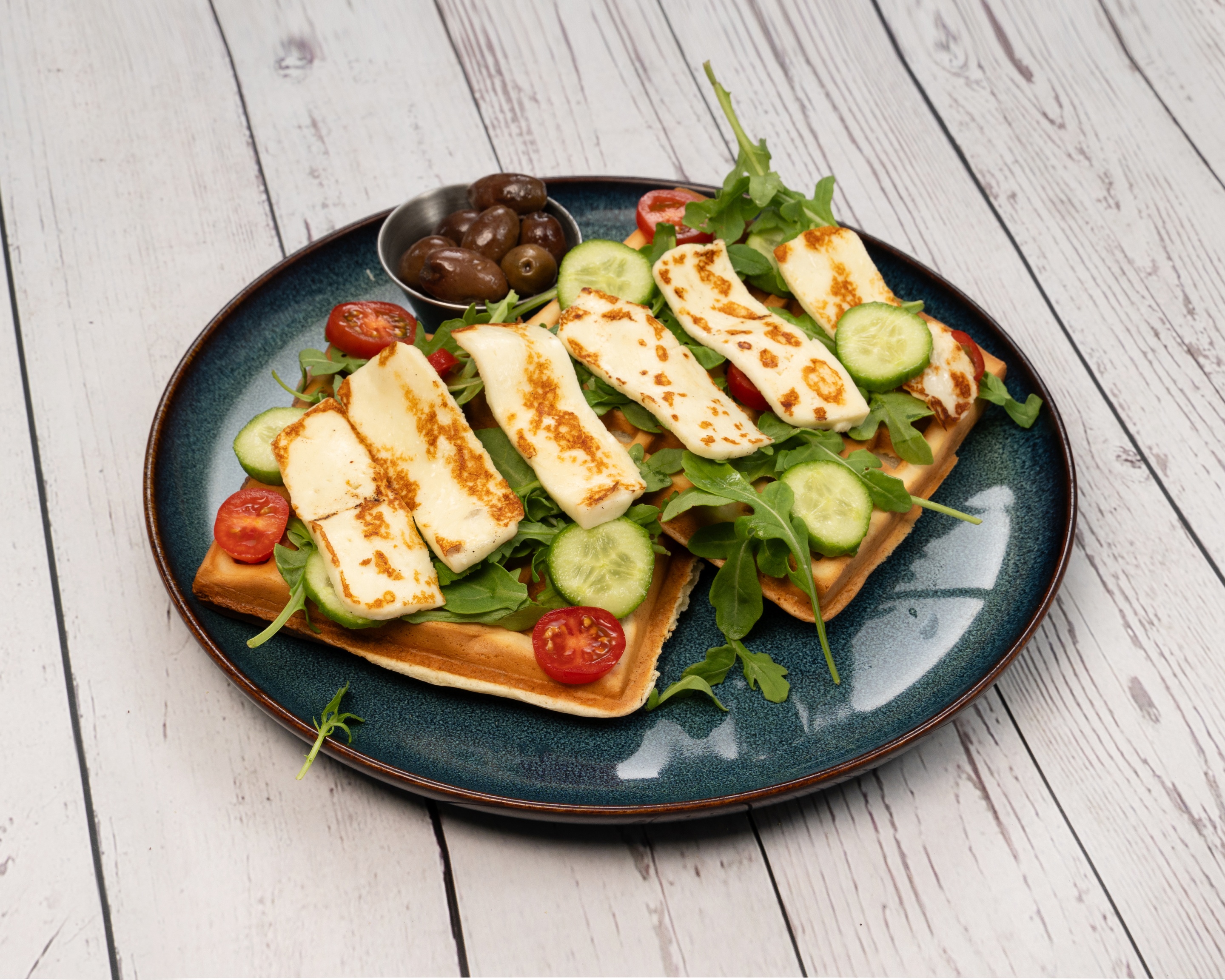 Grilled Halloumi Waffle