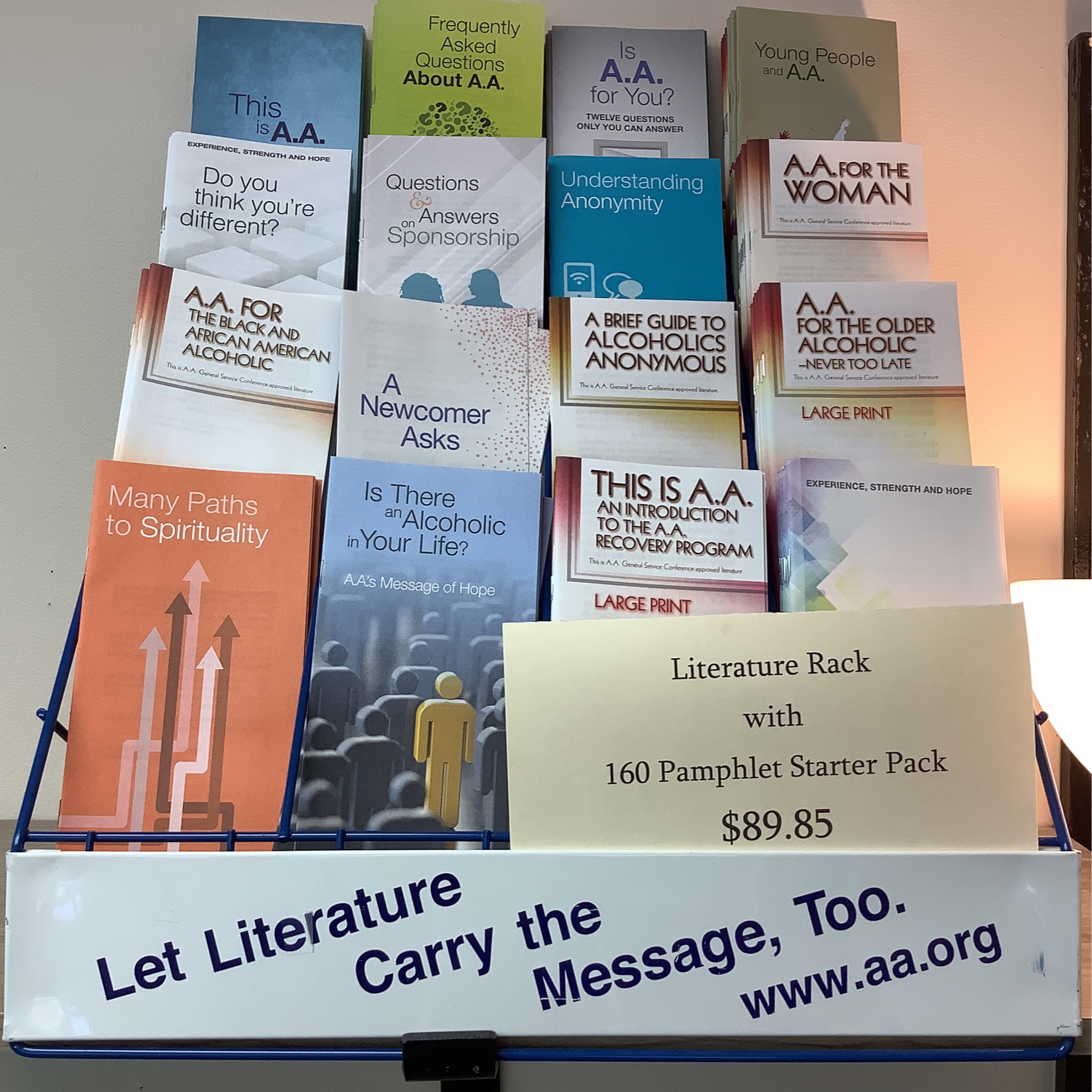 Starter Pack 160 Pamphlets and Display Rack