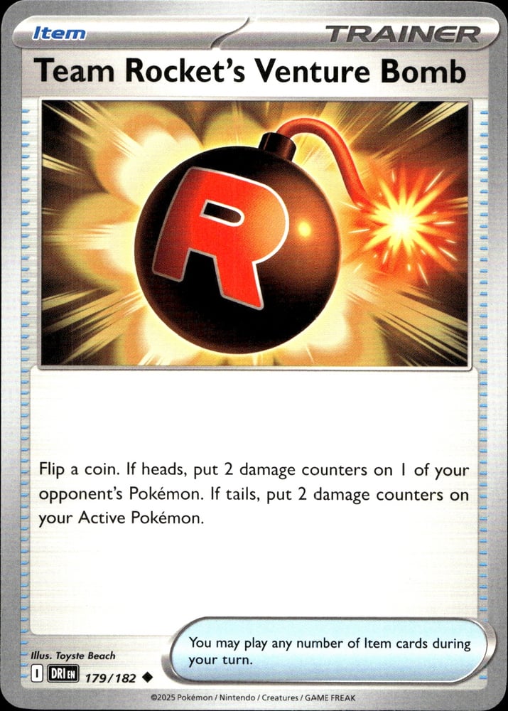 Team Rocket's Venture Bomb - SV10 179/182