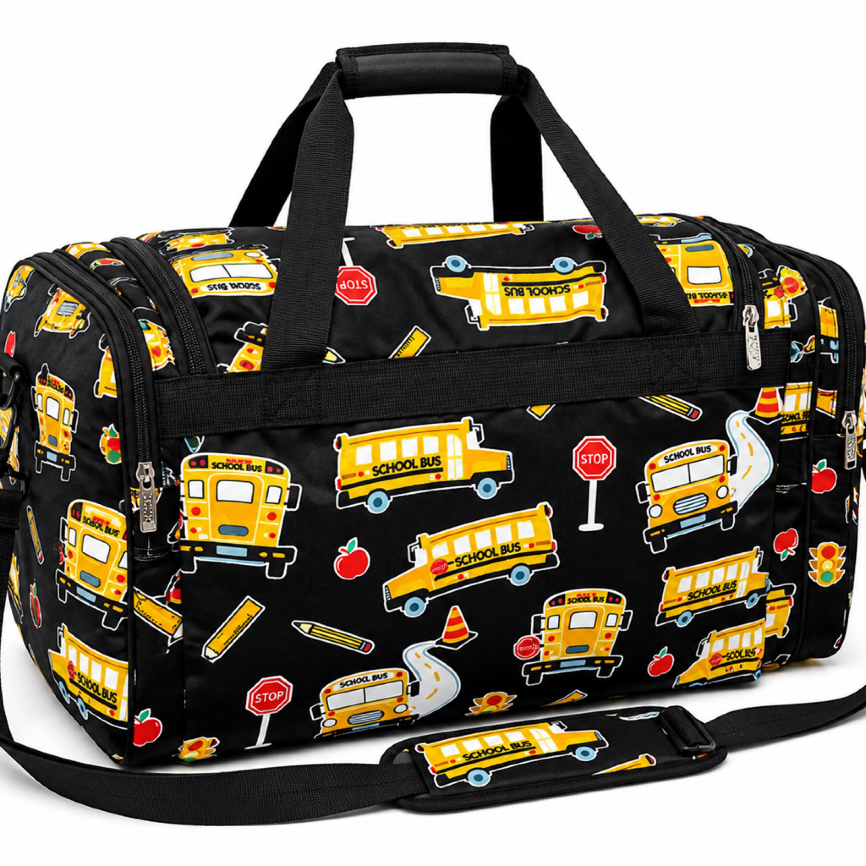 School Bus Print Duffel Bag