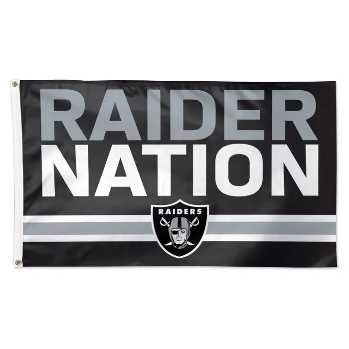 Las Vegas Raiders Deluxe Raider Nation Flag 3x5'
