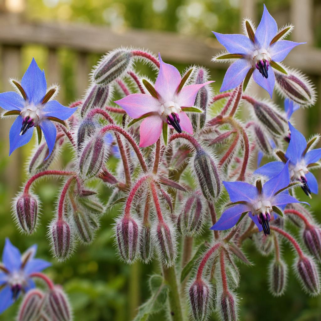 Borage - 2x Mini Plug Plants - Edible Wildflower