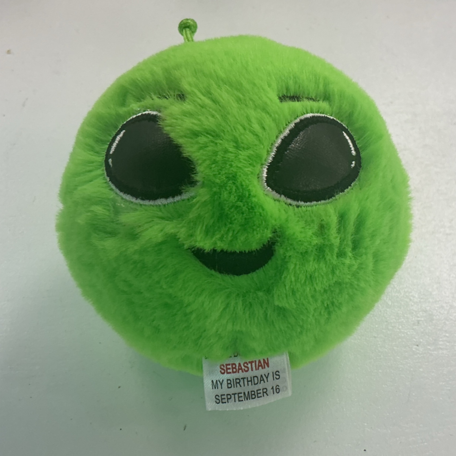 TY Sebastian The Alien Childrens Beanie Bouncer Soft Toy