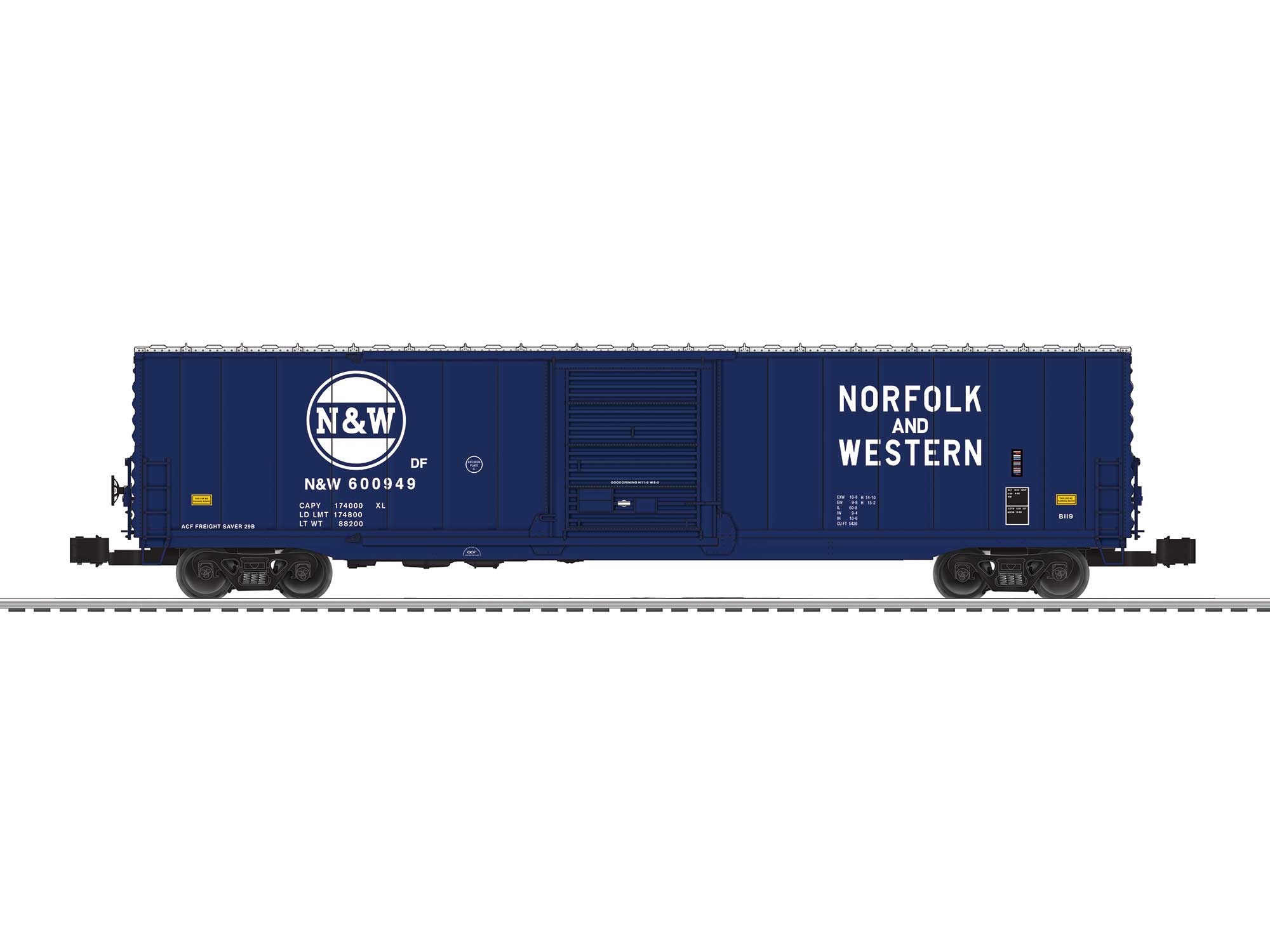 N&W 60' Boxcar #600949 6-82660