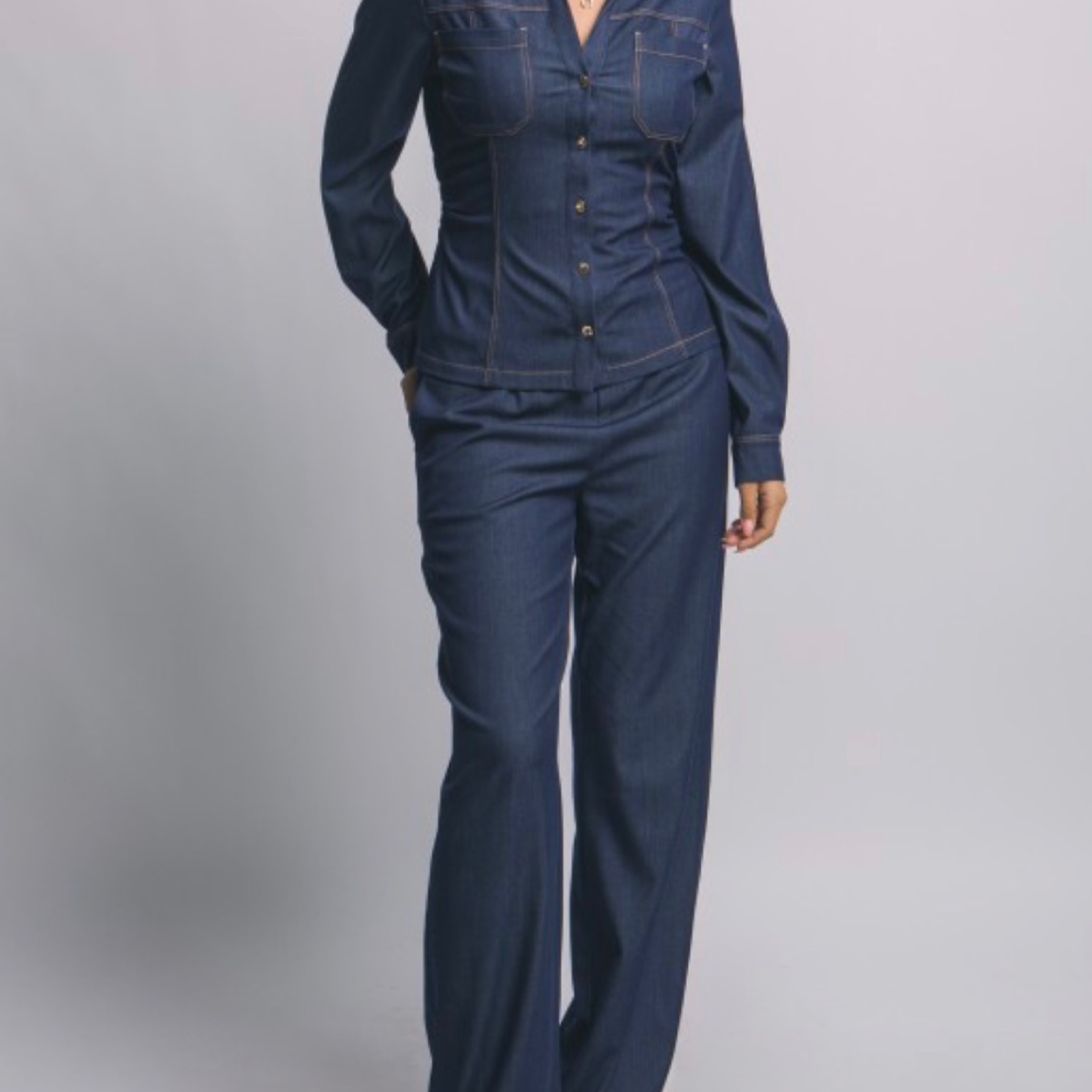 Dark Denim Trouser