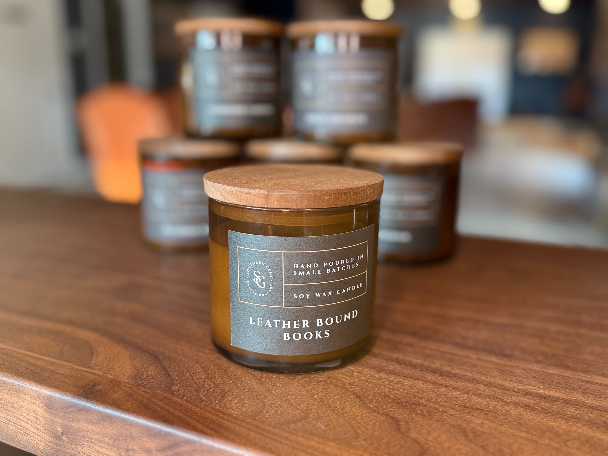 Southern - Leather Bound Books Candle