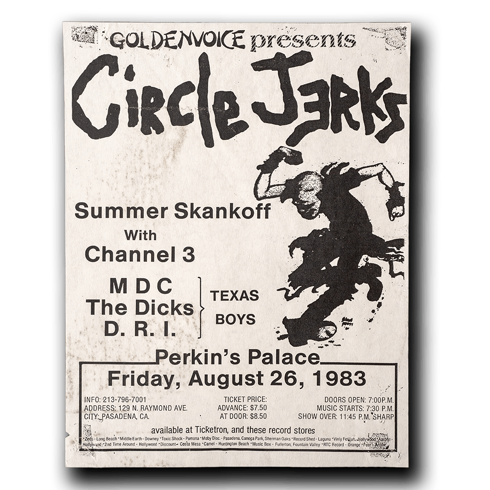 Circle Jerks -- Summer Skankoff 1983 [Handbill]