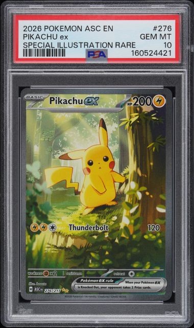 2026 POKEMON ASC EN-ASCENDED HEROES #276 PIKACHU ex SPECIAL ILLUSTRATION RARE