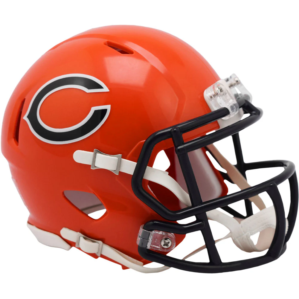 Chicago Bears Orange Alternate Riddell Speed Mini Helmet