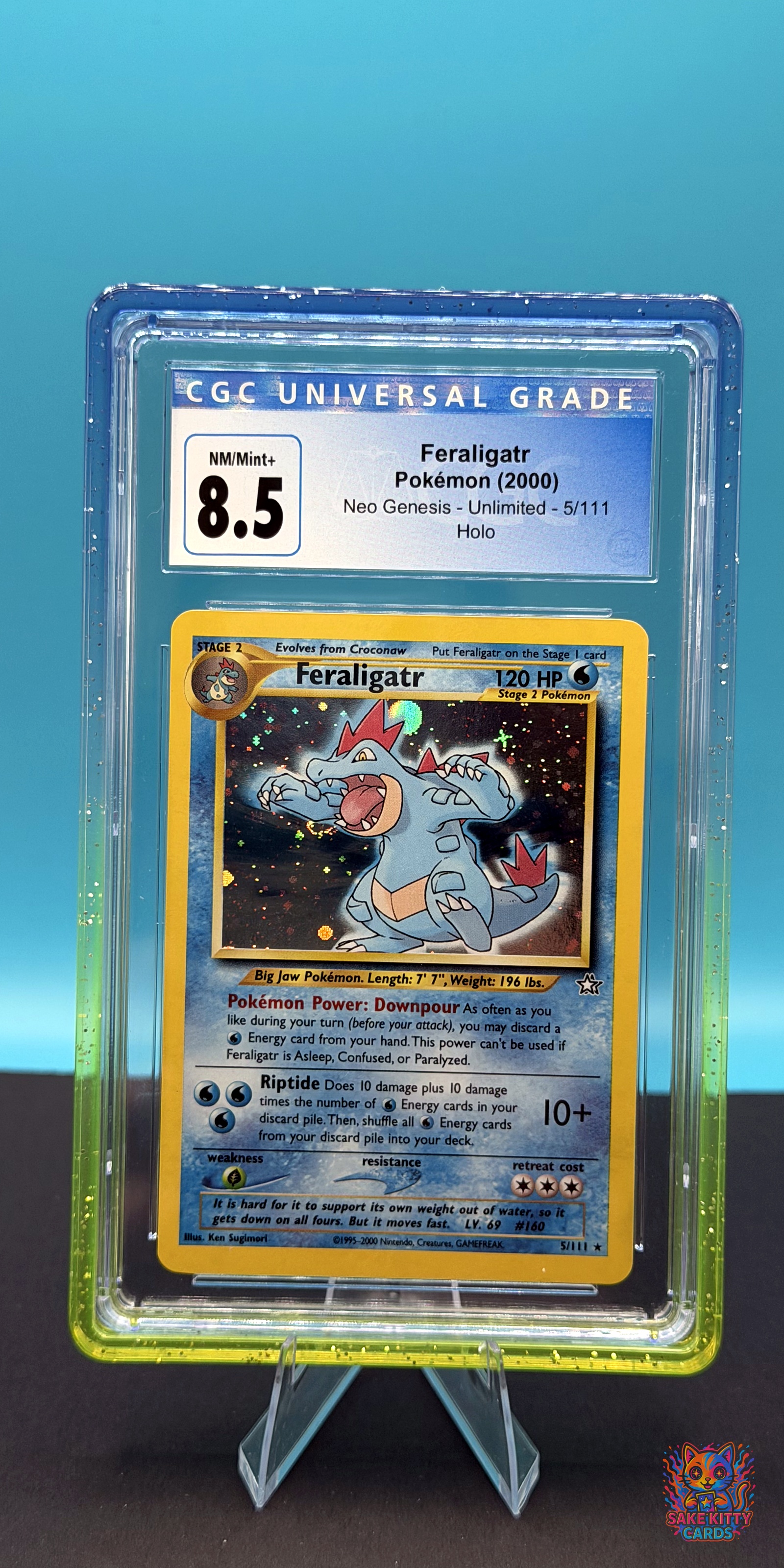 CGC 8.5 2000 Neo Genesis Feraligatr #5/111