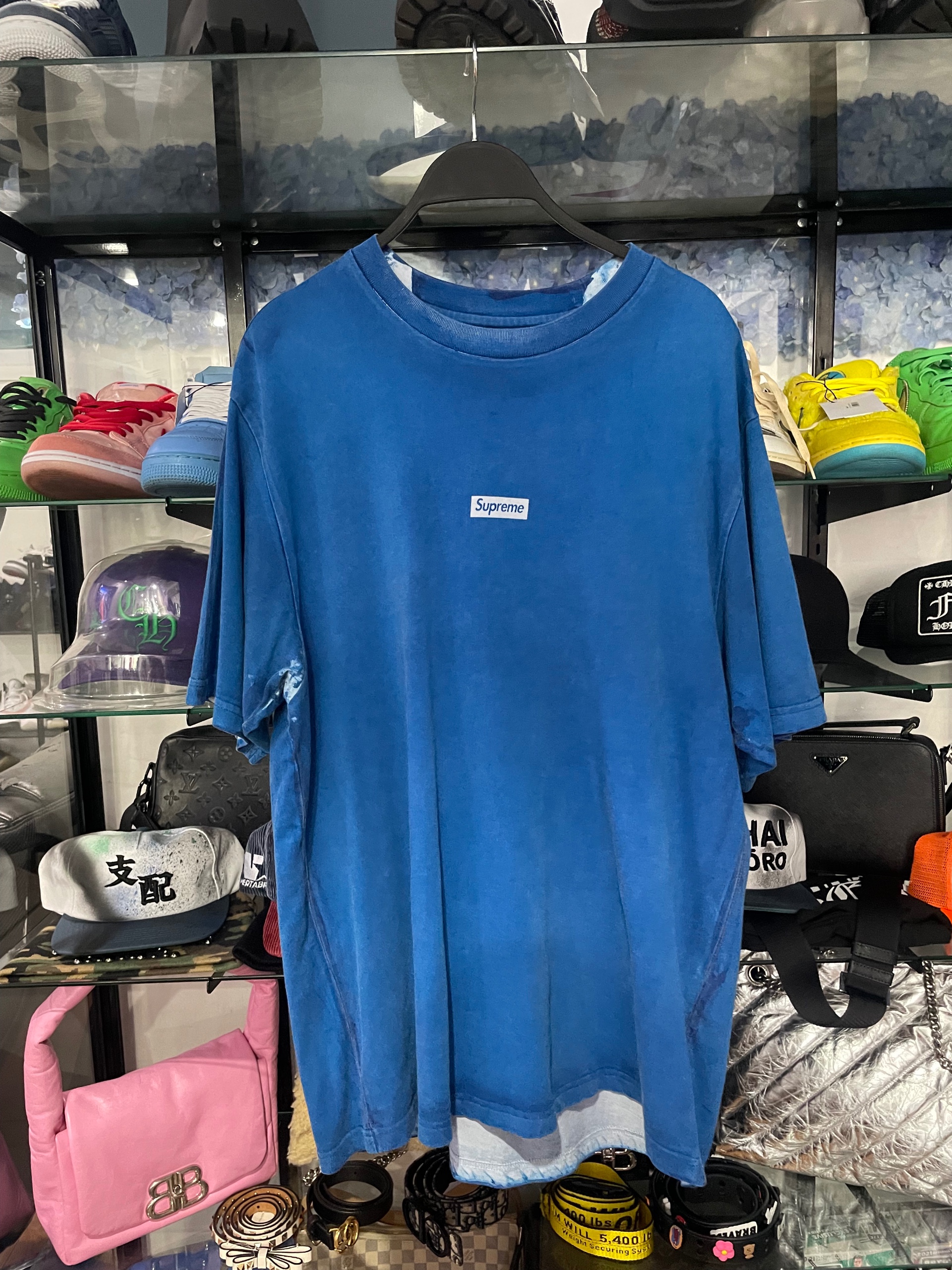 Supreme blue t-shirt size M (used)