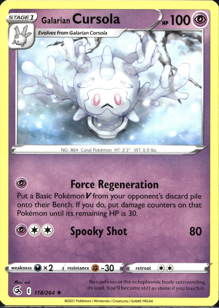 Galarian Cursola - SWSH8 118/264