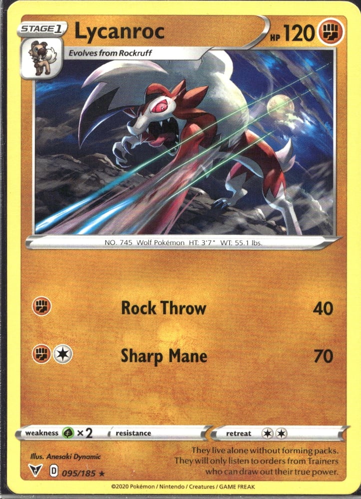 Lycanroc - SWSH4 95/185