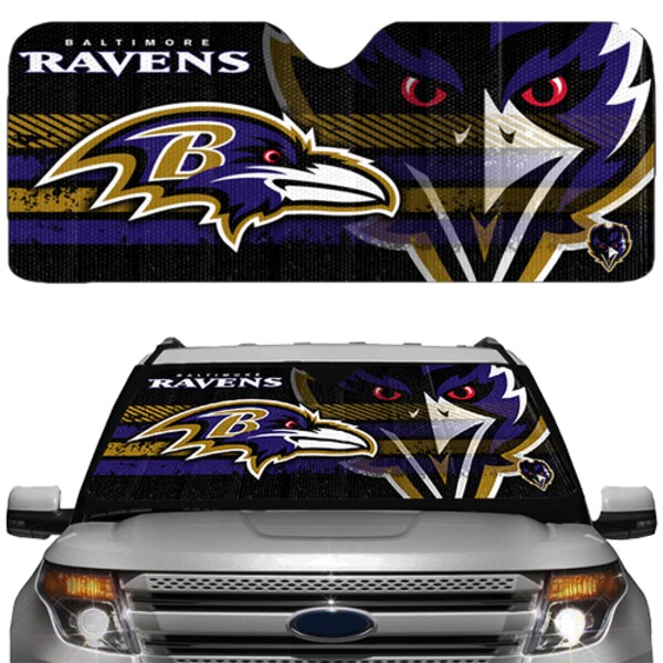 Baltimore Ravens Auto Sun Shade 59x27"