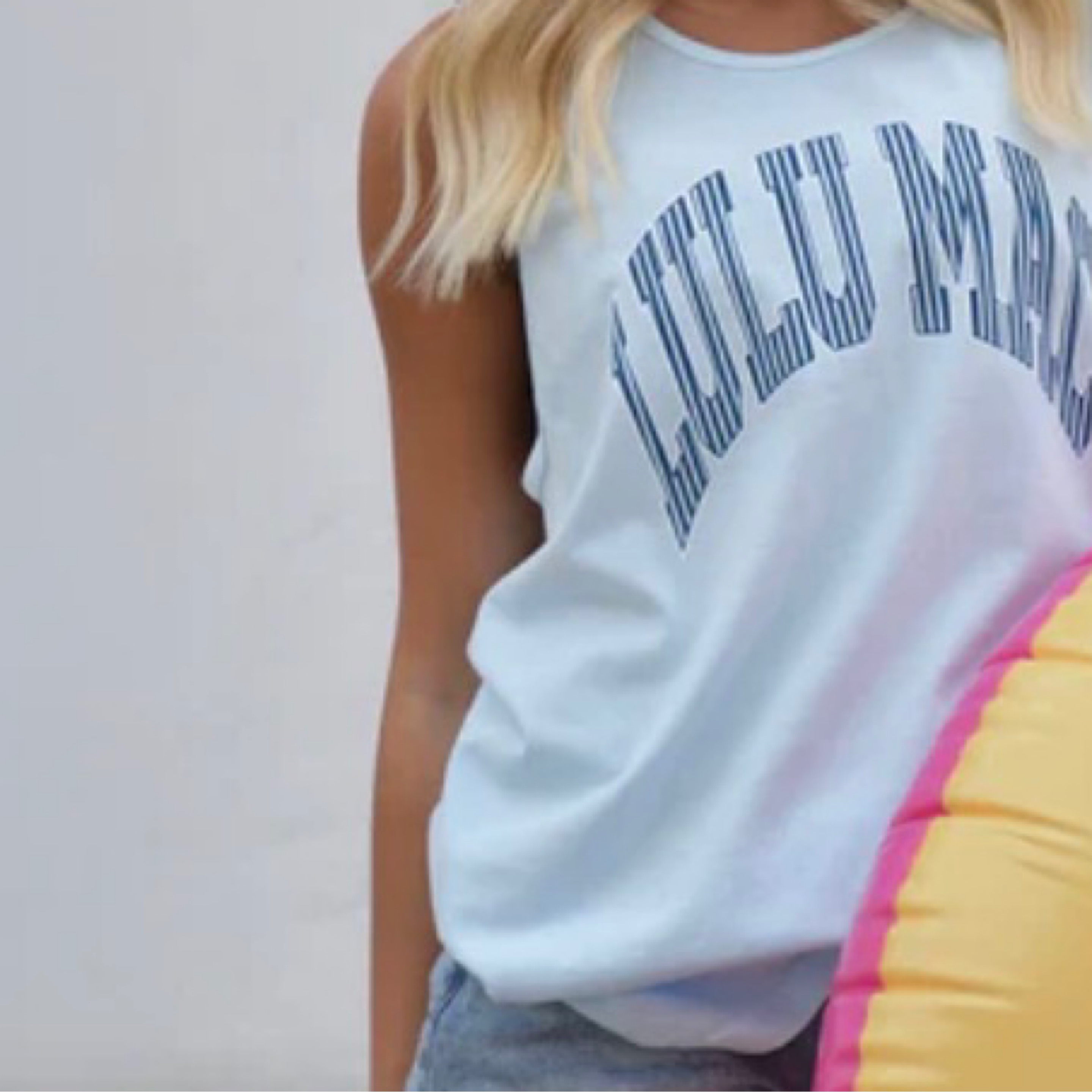 LuluMac CC tank chambray — Bama Tan boutique, Tuscaloosa AL