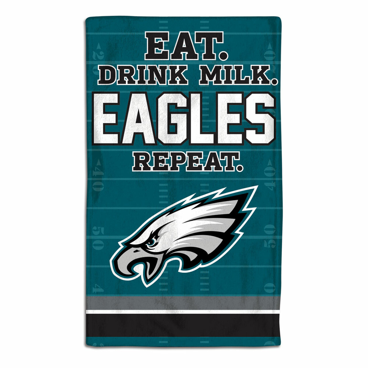 Philadelphia Eagles Baby Burp Cloth 10x17"