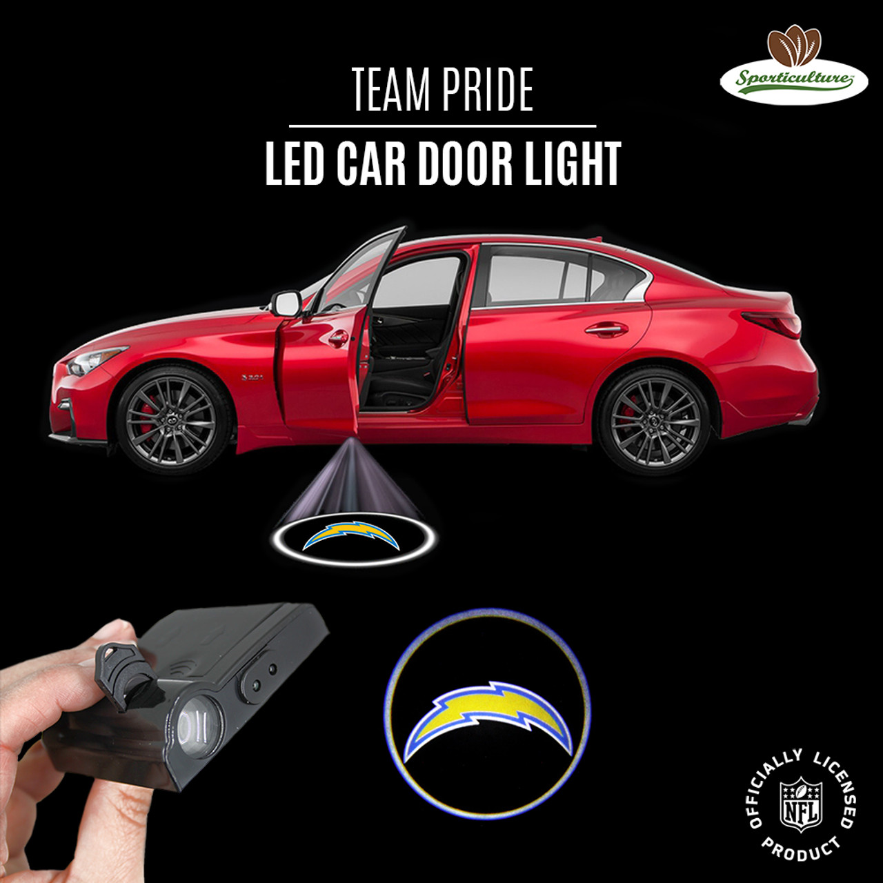 Los Angeles Chargers LED Car Door Light Projector