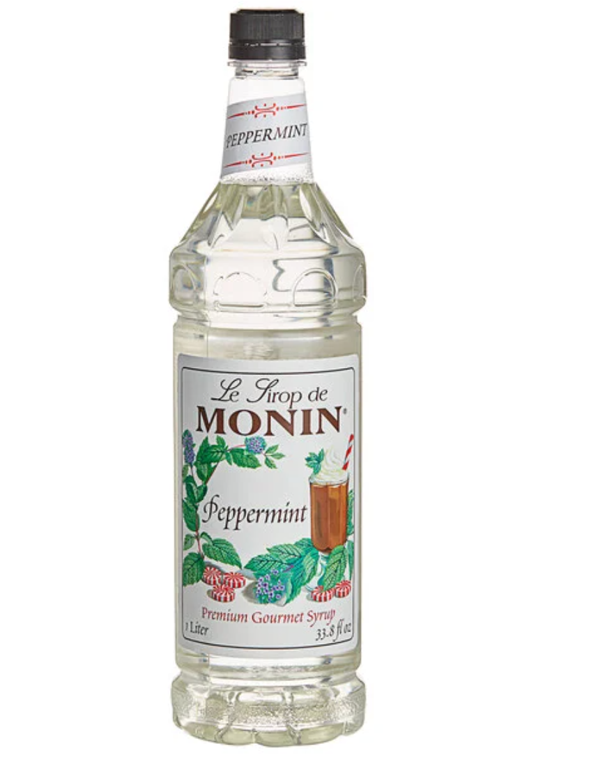 Monin Premium Peppermint Flavoring Syrup 1 Liter