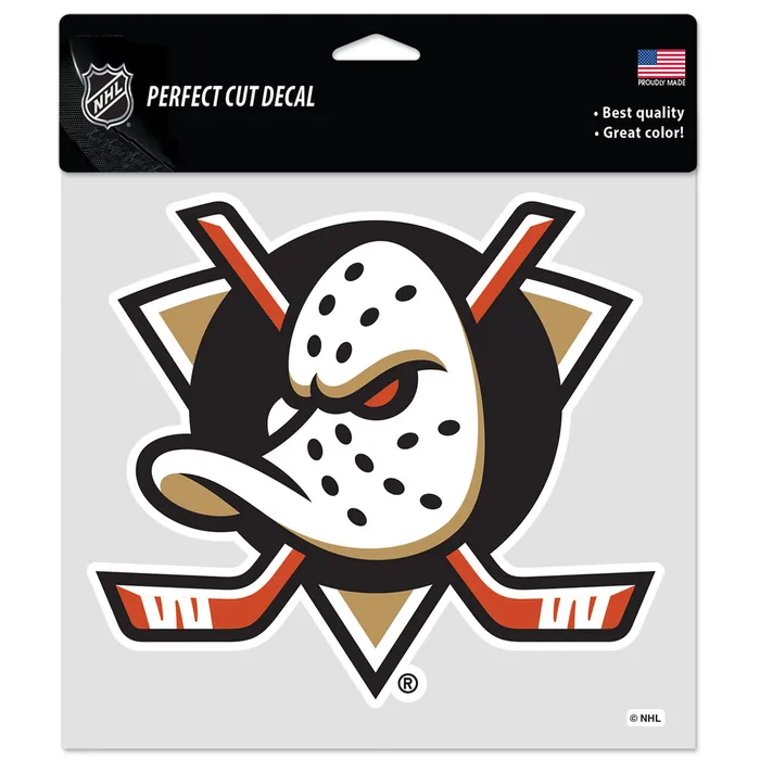 Anaheim Ducks Perfect Cut Decal 8x8"
