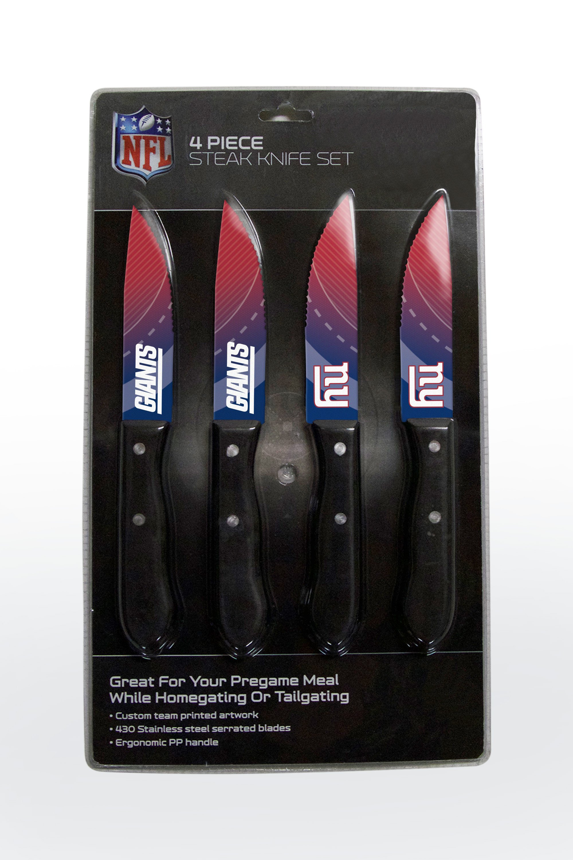 New York Giants Steak Knife 4 Pack Set
