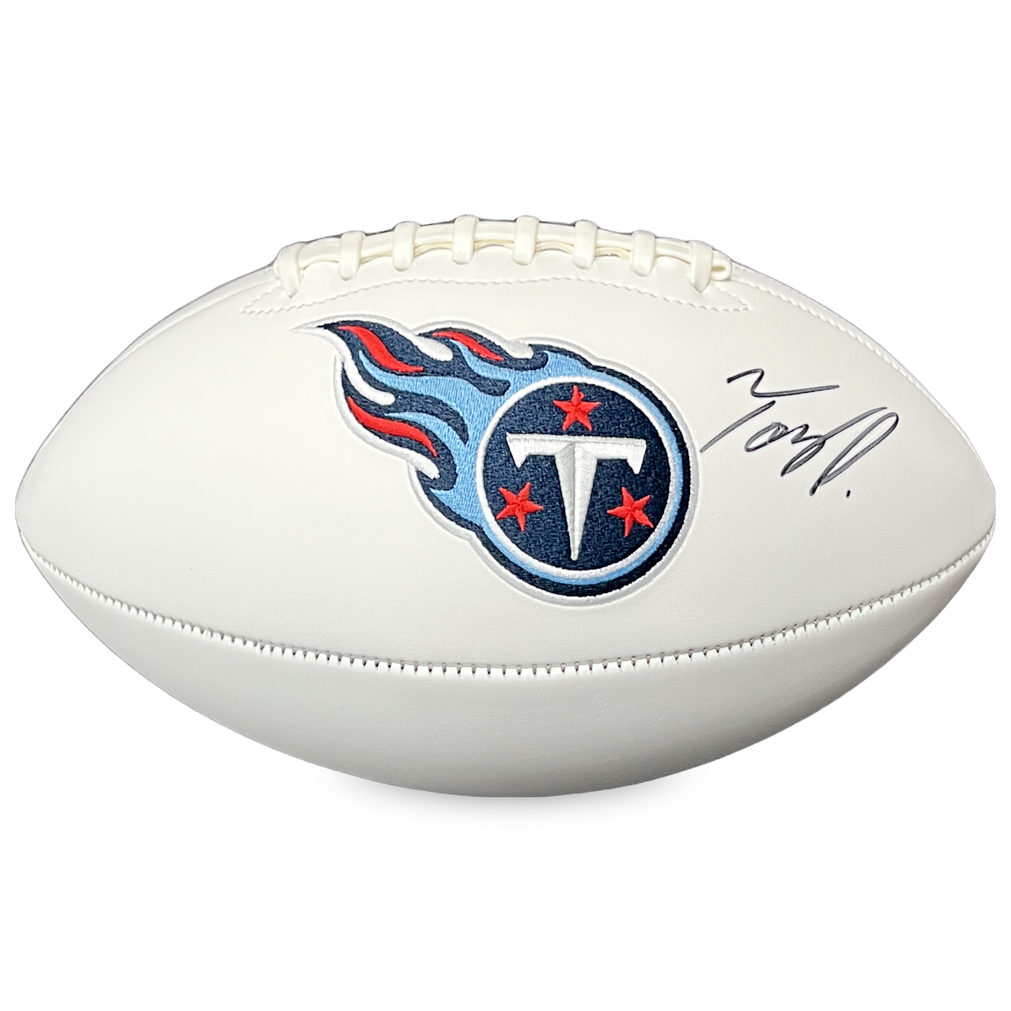 Tennessee Titans Tony Pollard Autographed Full Size Franklin Football - Beckett Authenticated