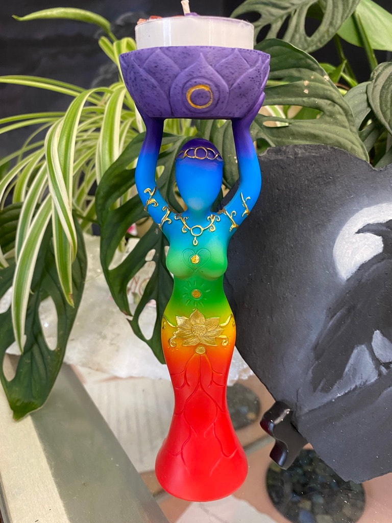 Chakra Goddess Tea light Holder