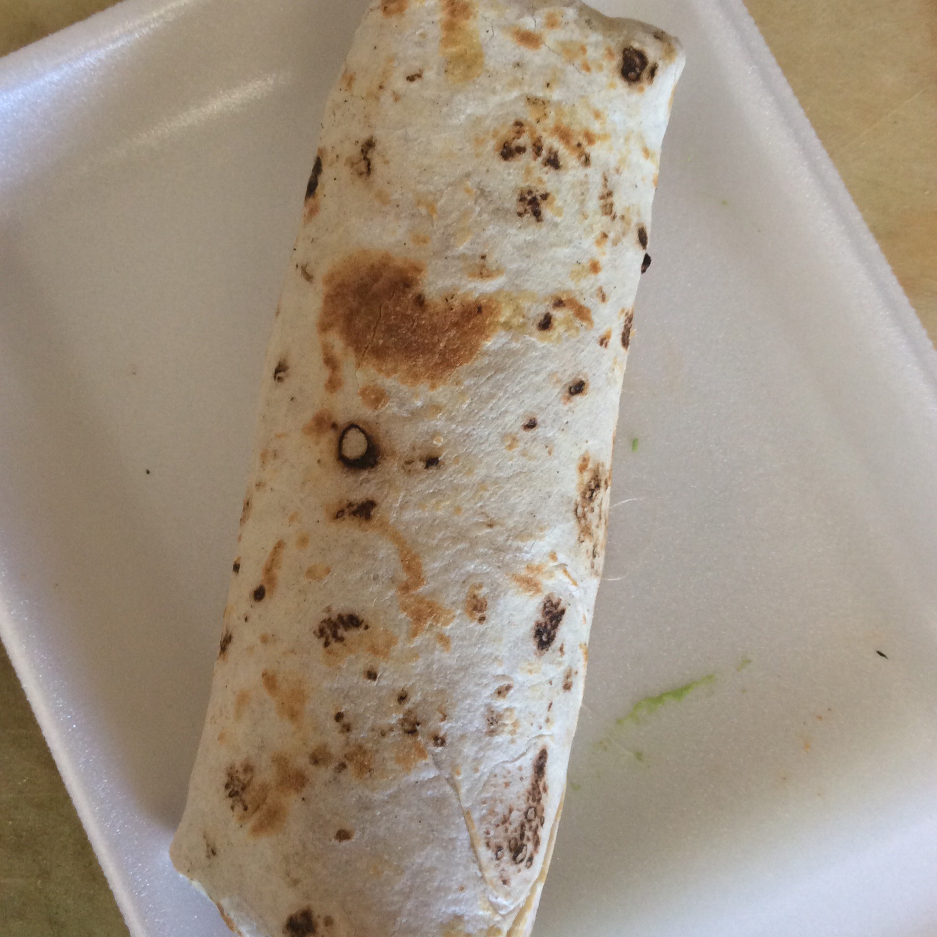 Burrito Chico de Asada - Smal Steak Burrito from Tacos del Valle