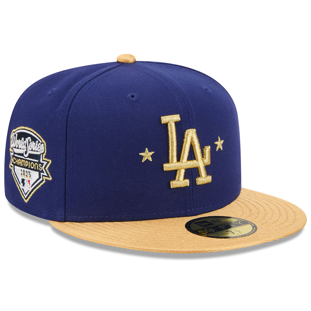 Los Angeles Dodgers 2026 New Era 59FIFTY Gold Collection Champions Fitted Hat