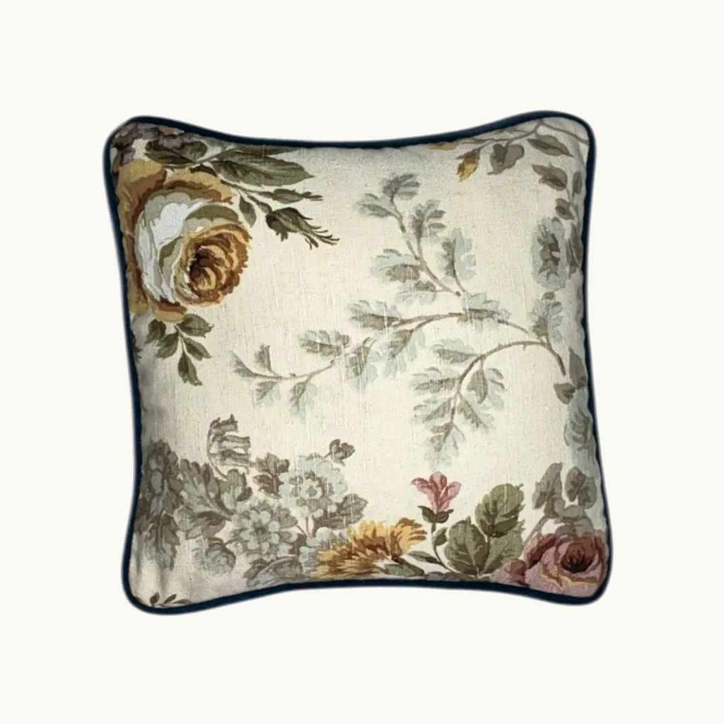 Vintage Sanderson Malwood Floral Cushion - Small