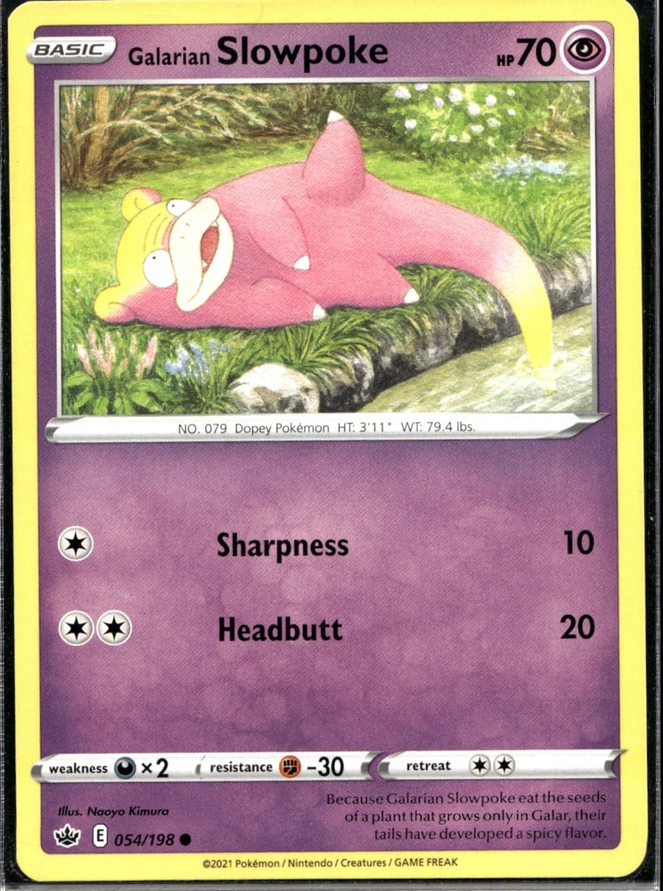 Galarian Slowpoke - SWSH6 54/198