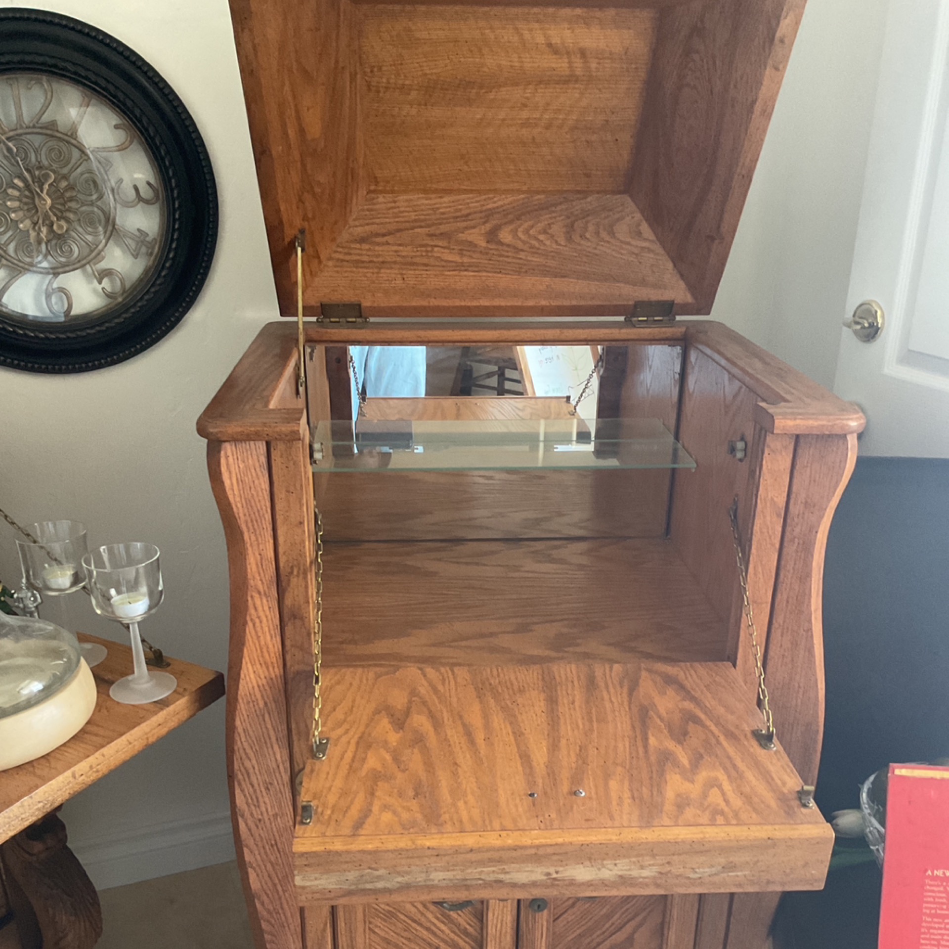 Oak Liquor Holder