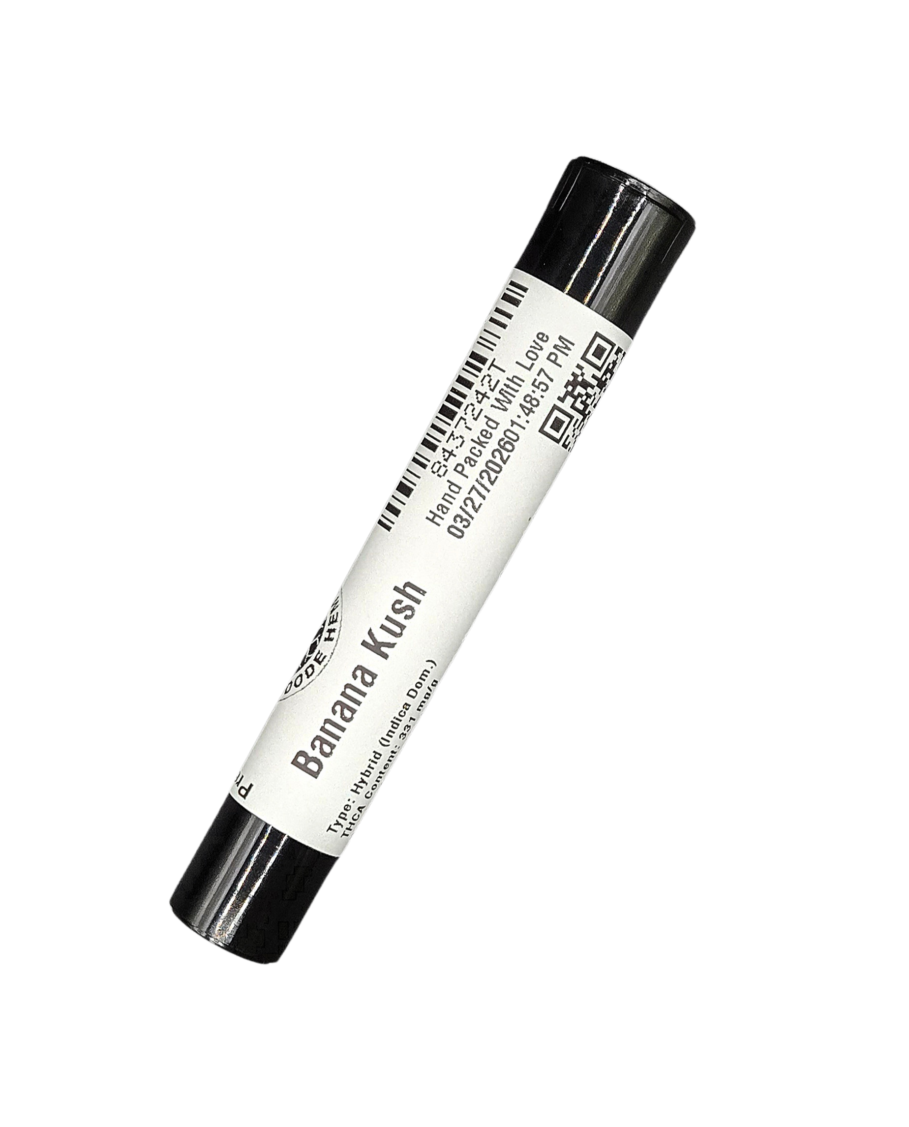 Banana Kush THCA Pre- Roll - Hybrid (Indica Dom.) - 1g Pre-Roll Cone