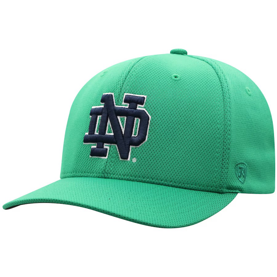 Notre Dame Fighting Irish Green Top of the World Flex Fit Hat