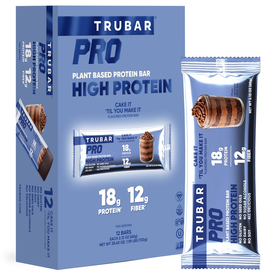 TRUBAR PRO High Protein Bar Cake It Make It  2.12 oz 12ct