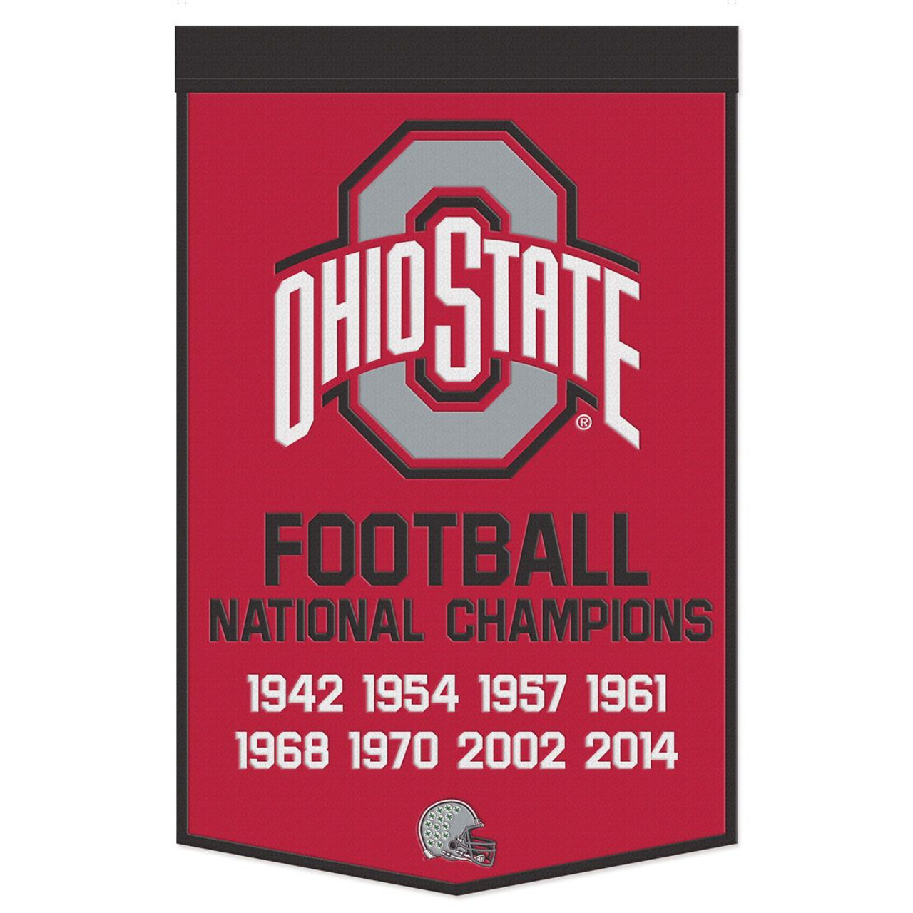 Ohio State Buckeyes Wool Football Dynasty Championship Banner 24x38"