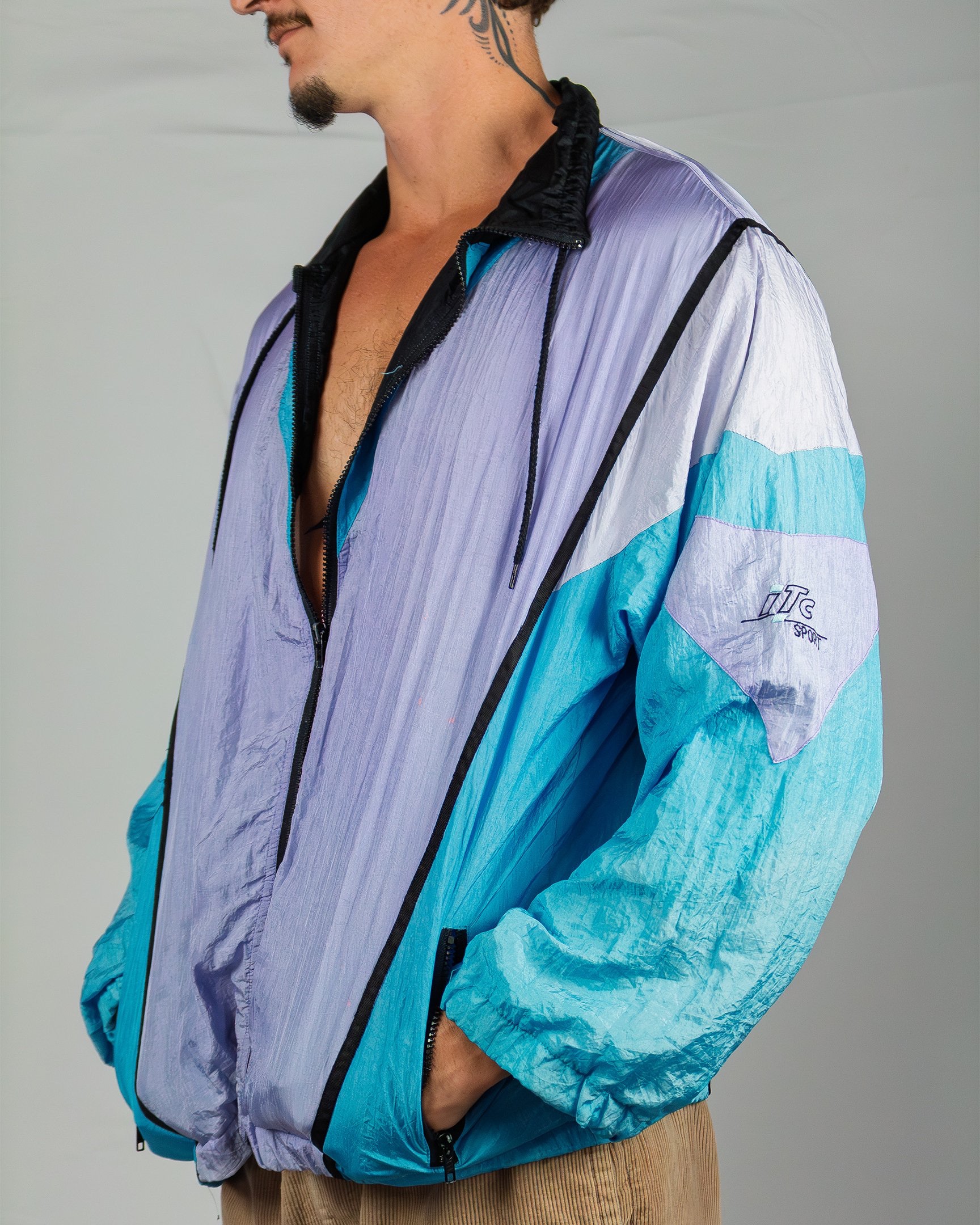 Blue Retro Sports Jacket