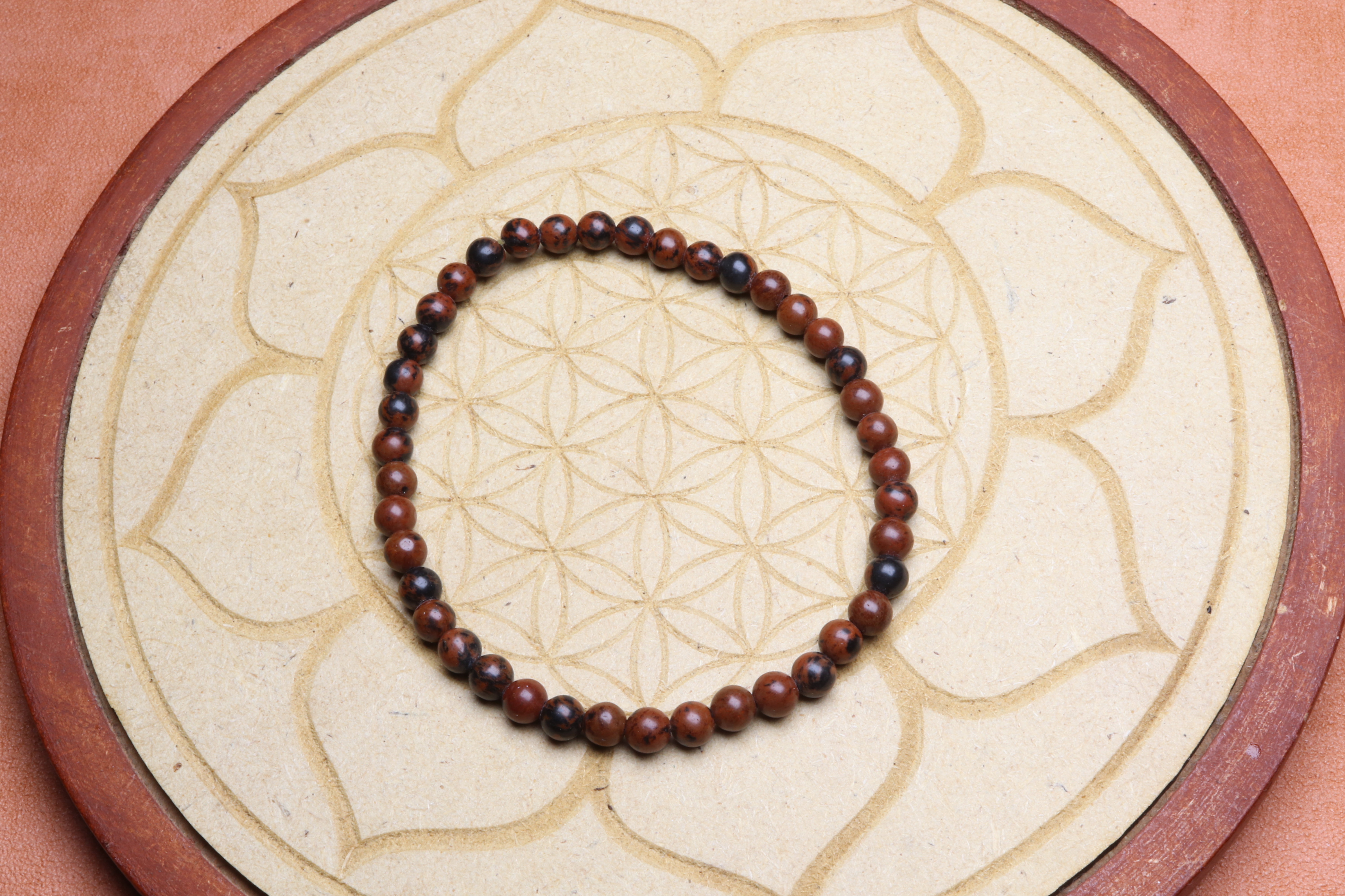 Bracelet Obsidienne Acajou — stock Valence