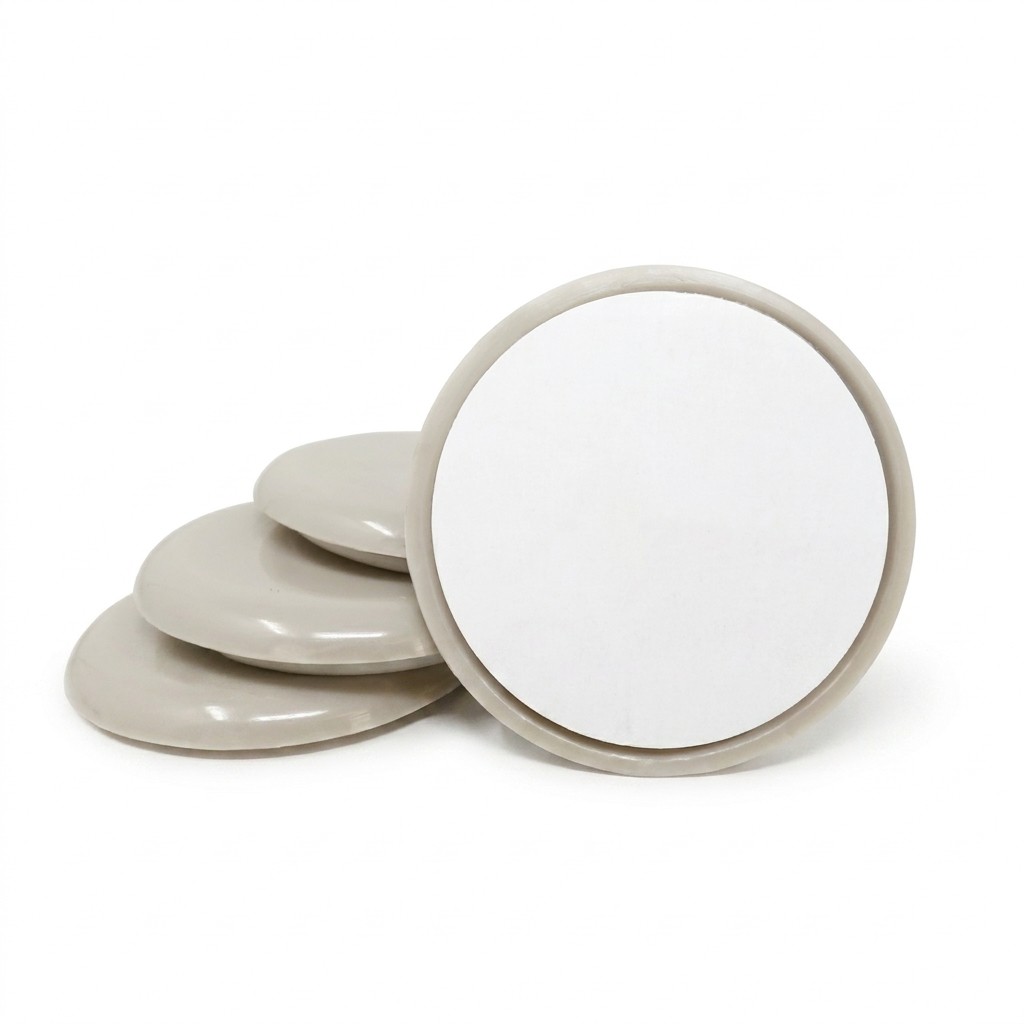 Round Plastic Carpet Furniture Slider 1-3/4-in