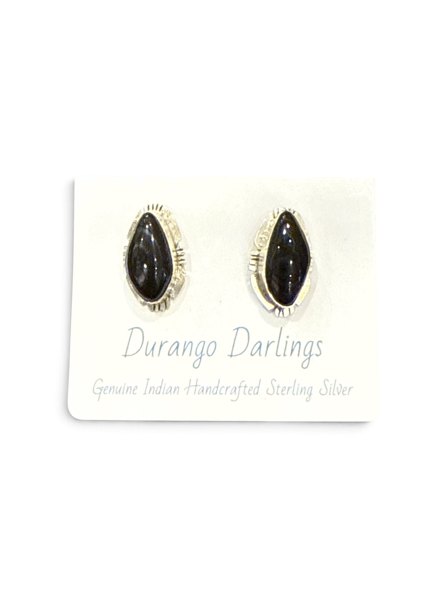 Durango Darlings - Long Oval Black Earrings