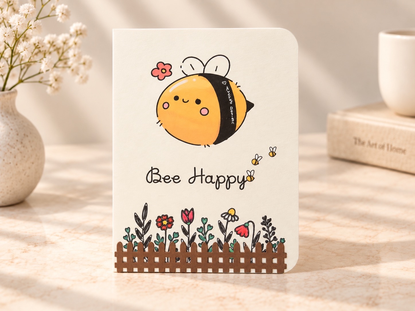 bee happy card