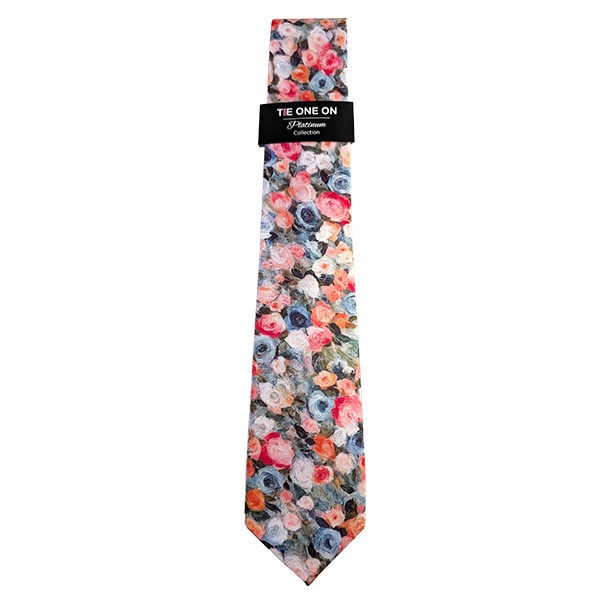 150 X 7 Cm Multicolor Roses Tie