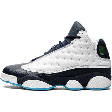 Big Kids Jordan 13 Retro Obsidian White/Dk Powder Blue-Multi size 7 (new)