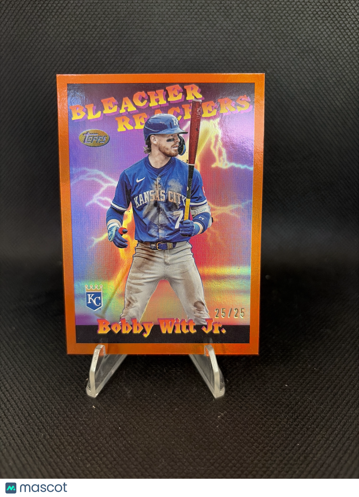2025 Topps Bleacher Reachers Bobby Witt Jr. #BR-21 Orange /25
