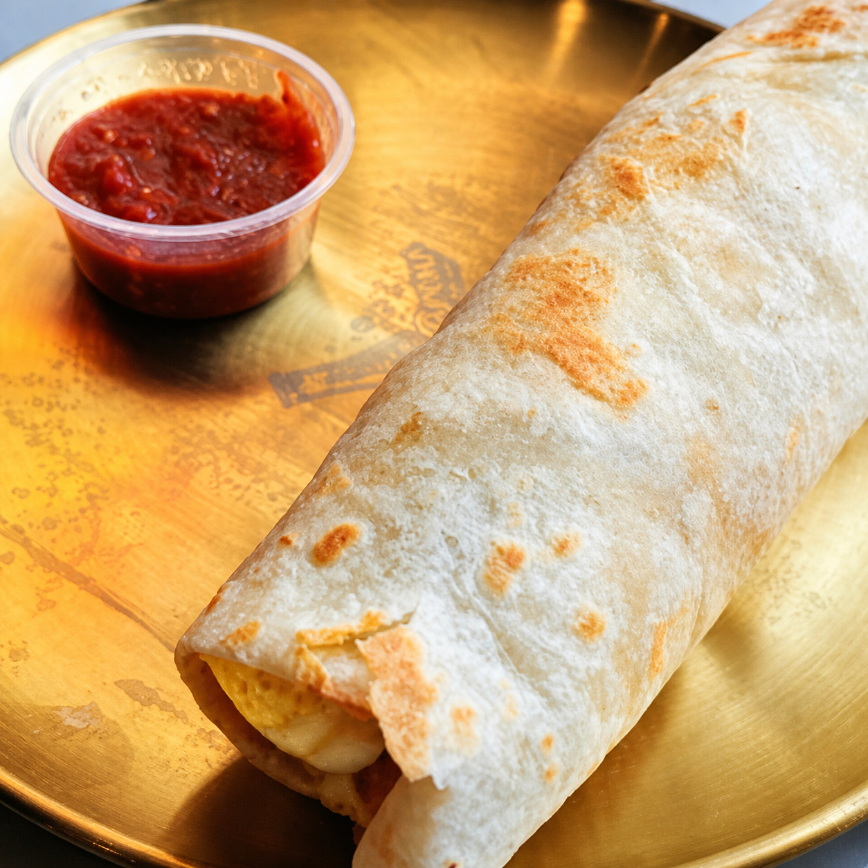 Breakfast Burrito at BubbleBrew